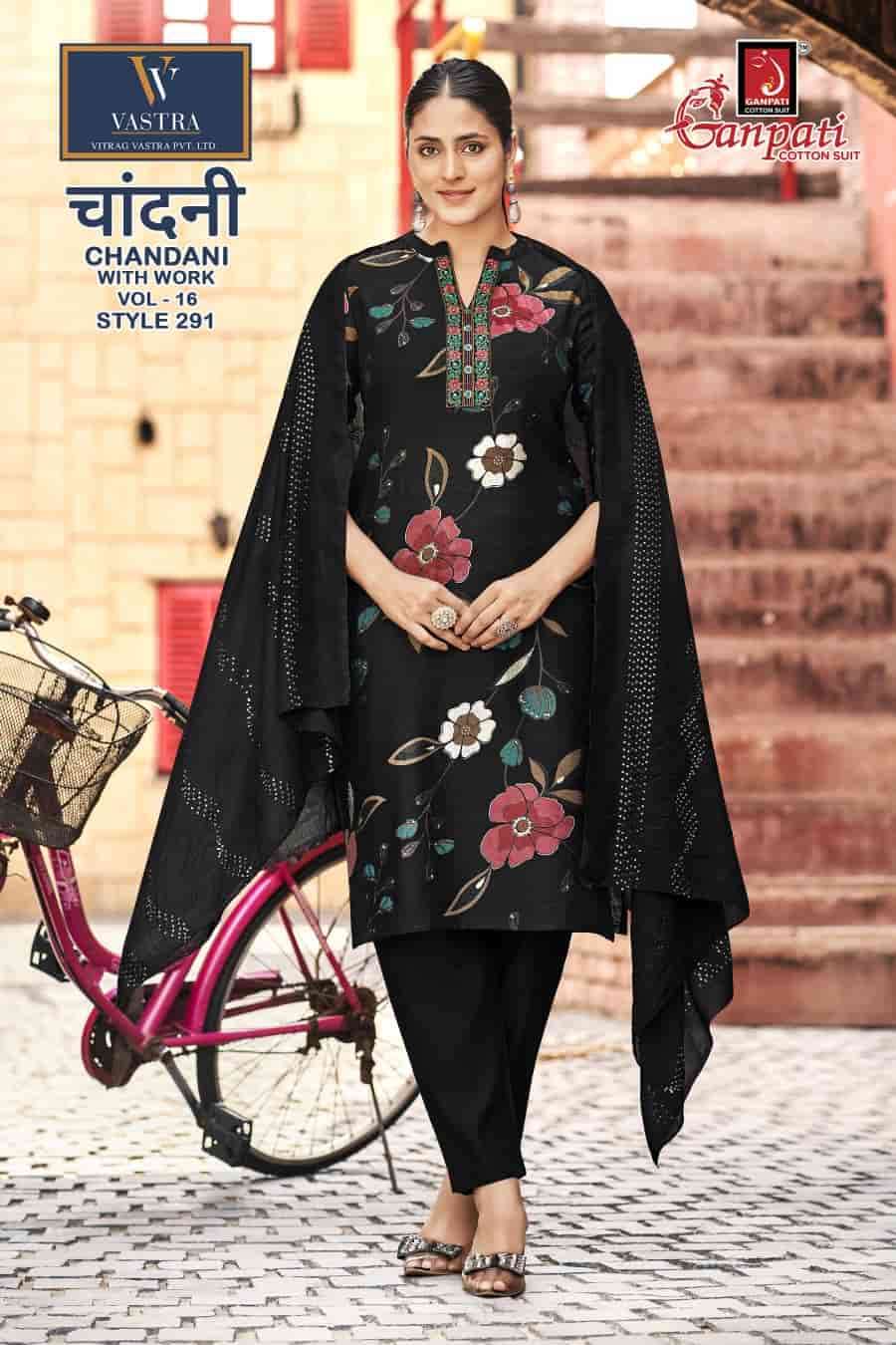 Ganpati Chandani Vol 16 Vatican Slub Foil Print Kurti Pant Dupatta Set - Amrah Wholesale