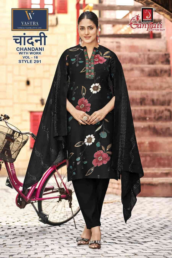 Ganpati Chandani Vol 16 Vatican Slub Foil Print Kurti Pant Dupatta Set - Amrah Wholesale