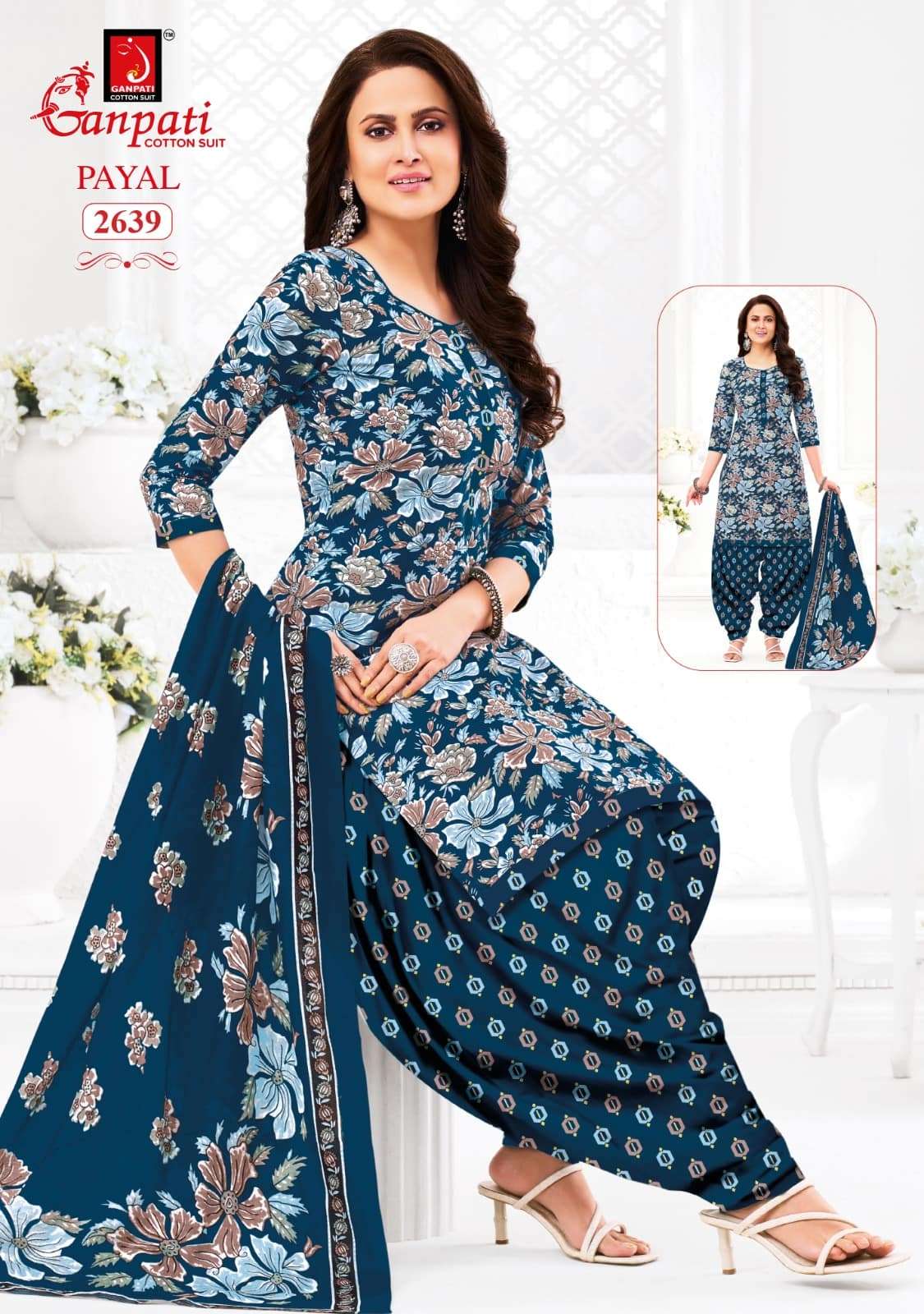 Ganpati Cotton Payal Vol 12 Pure Cotton Printed Dress Material - Amrah Wholesale