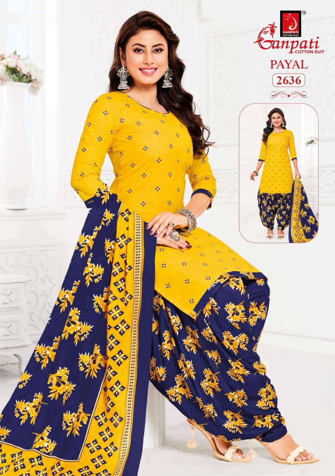 Ganpati Cotton Payal Vol 12 Pure Cotton Printed Dress Material - Amrah Wholesale