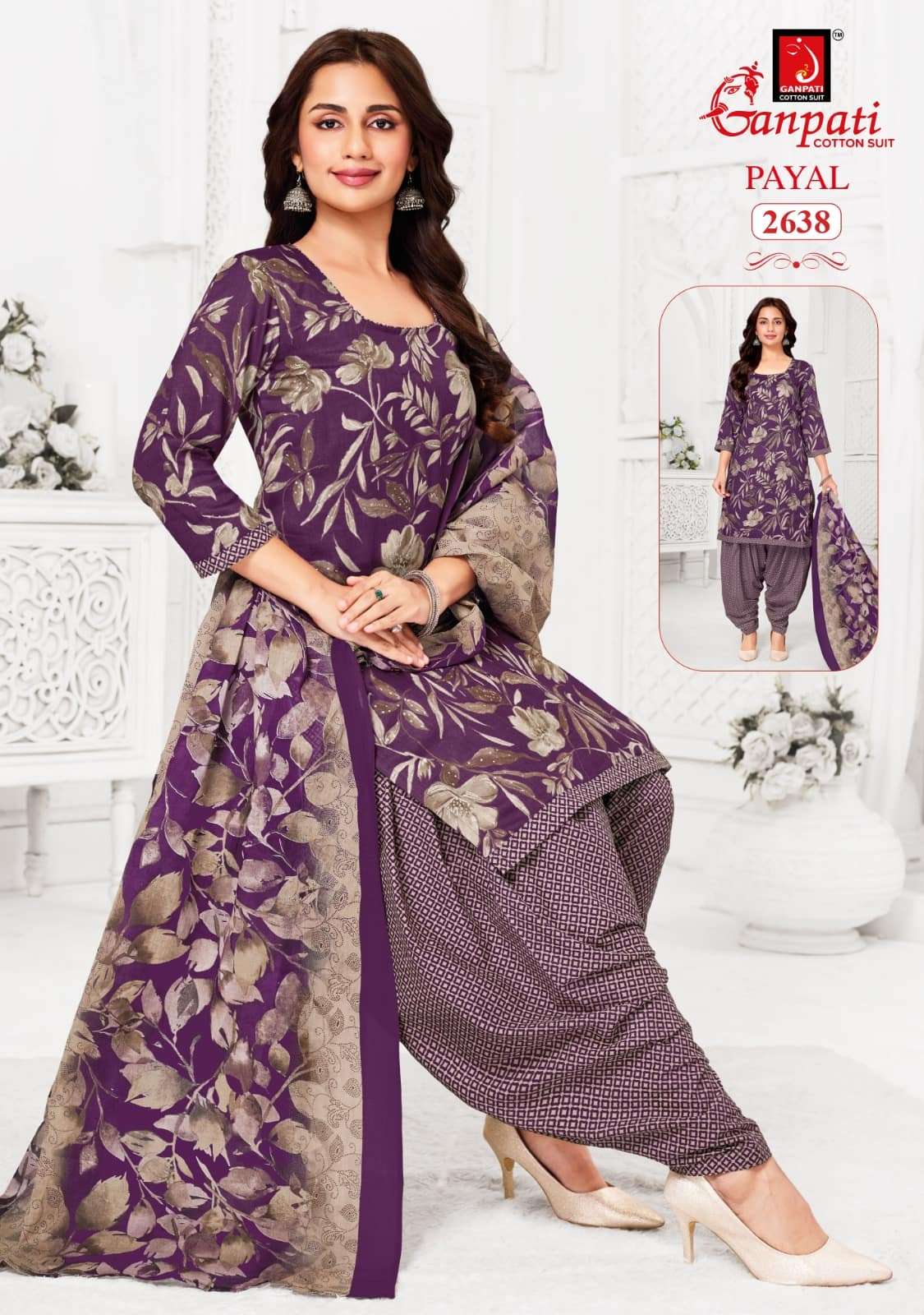 Ganpati Cotton Payal Vol 12 Pure Cotton Printed Dress Material - Amrah Wholesale