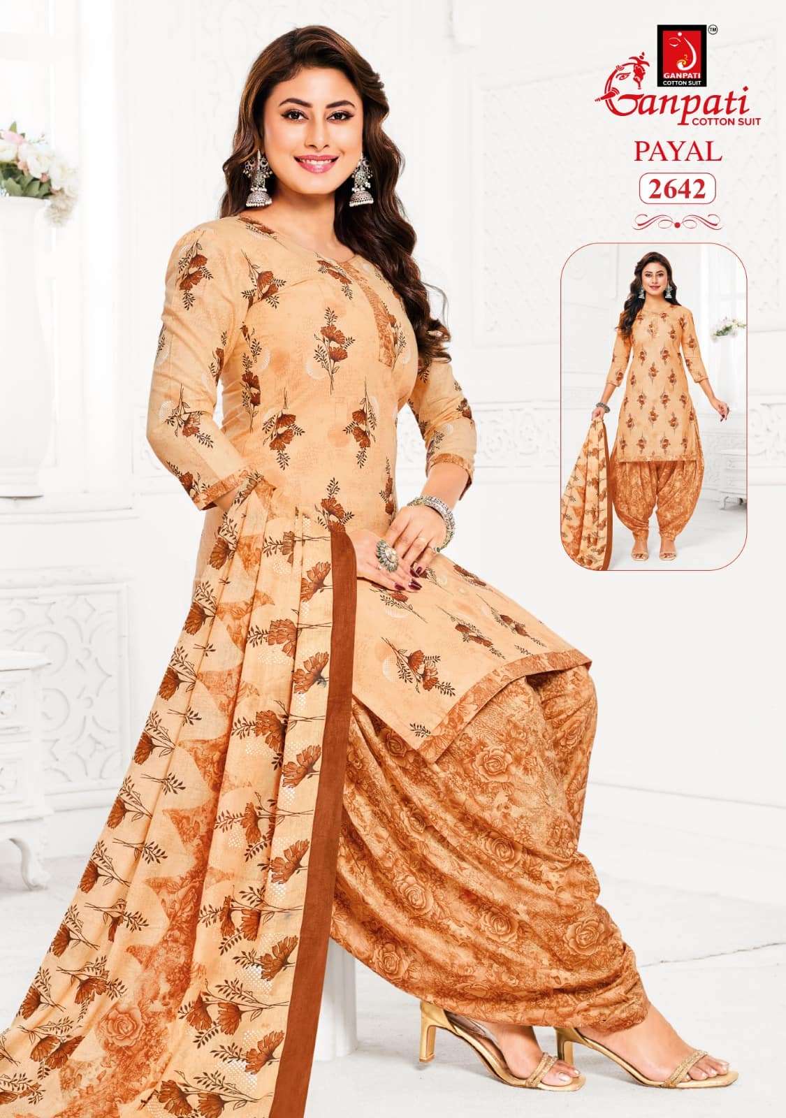 Ganpati Cotton Payal Vol 12 Pure Cotton Printed Dress Material - Amrah Wholesale