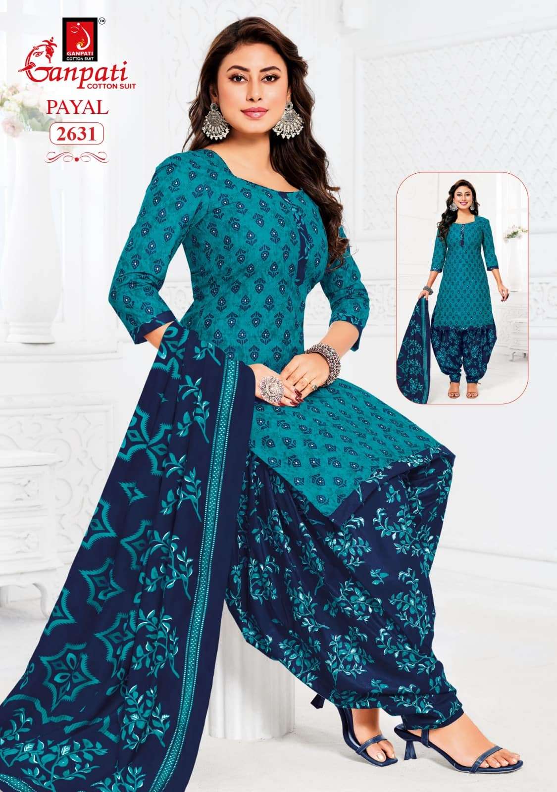 Ganpati Cotton Payal Vol 12 Pure Cotton Printed Dress Material - Amrah Wholesale