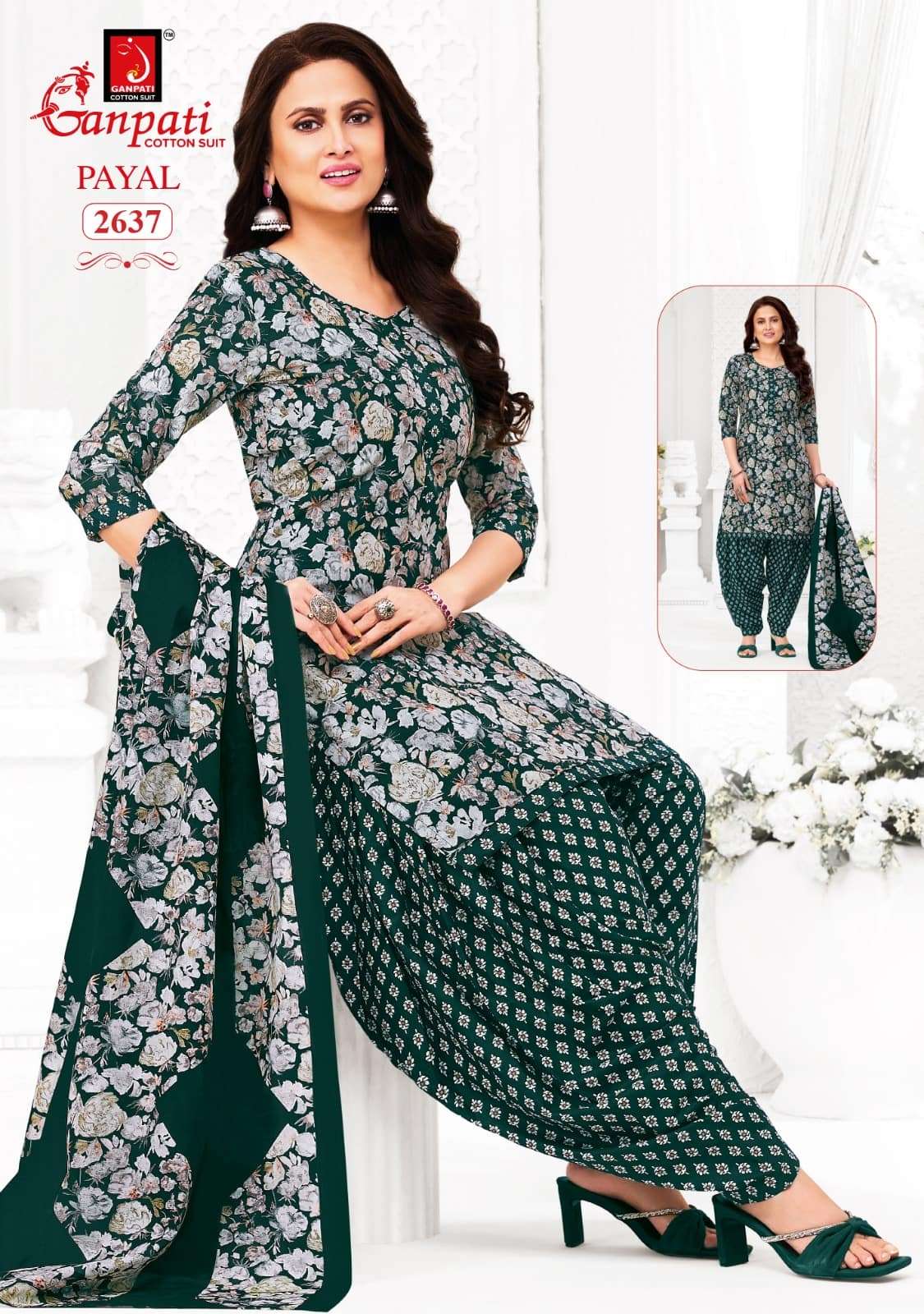 Ganpati Cotton Payal Vol 12 Pure Cotton Printed Dress Material - Amrah Wholesale