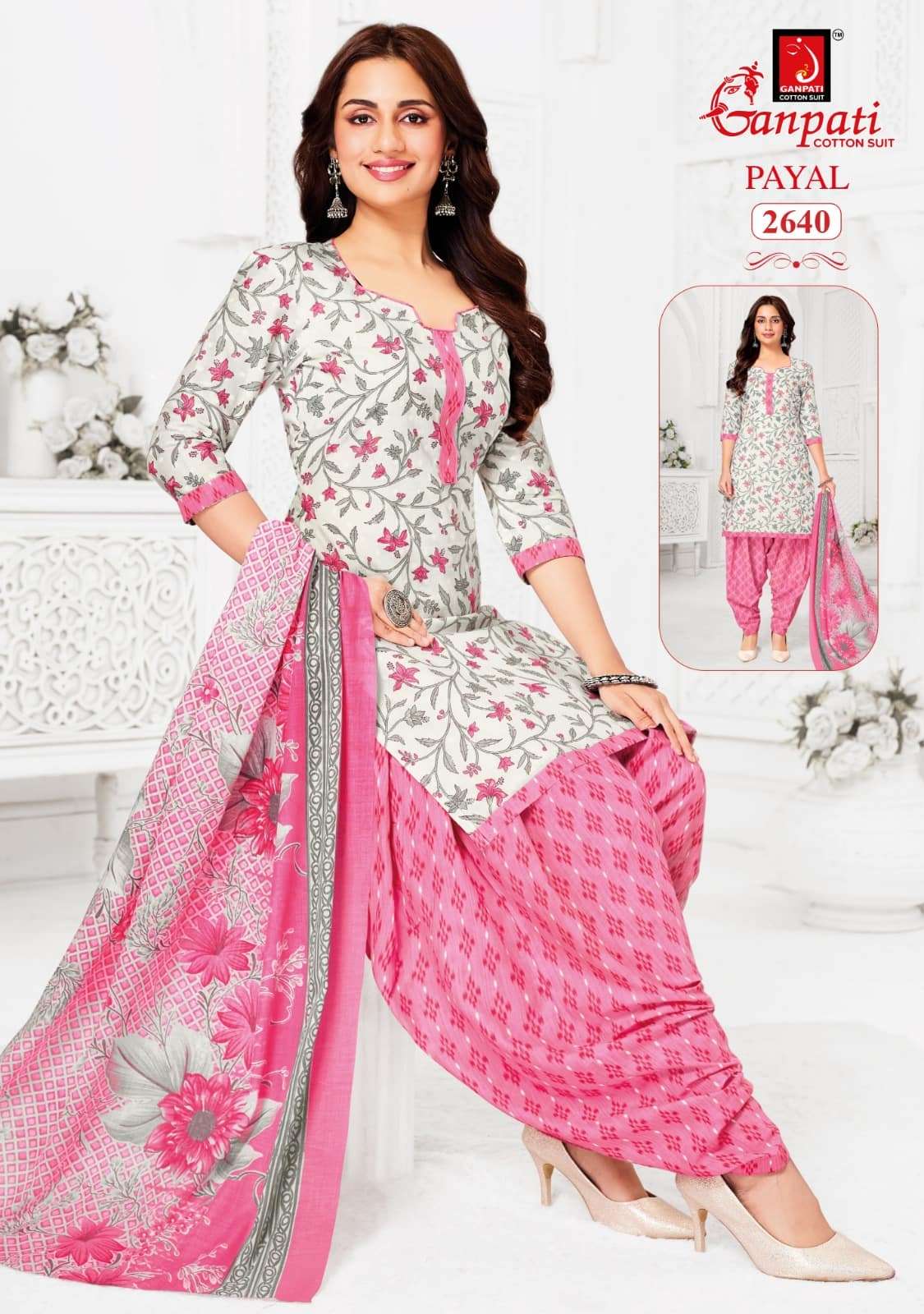 Ganpati Cotton Payal Vol 12 Pure Cotton Printed Dress Material - Amrah Wholesale