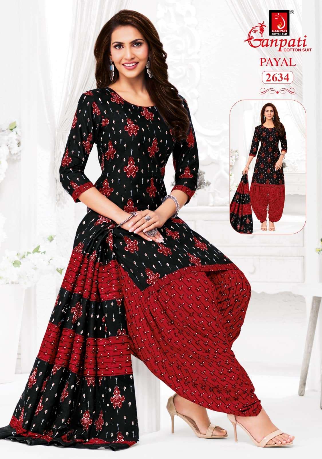 Ganpati Cotton Payal Vol 12 Pure Cotton Printed Dress Material - Amrah Wholesale