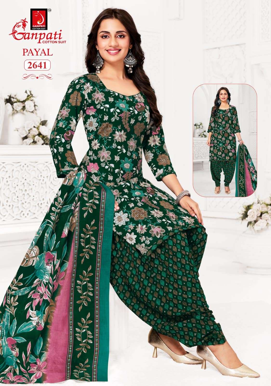 Ganpati Cotton Payal Vol 12 Pure Cotton Printed Dress Material - Amrah Wholesale
