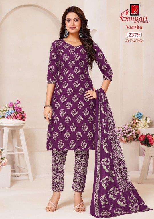Ganpati Cotton Suit Varsha Pant Style Vol-12