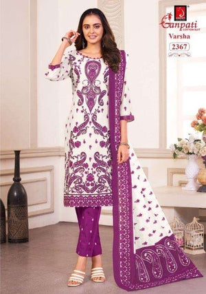 Ganpati Cotton Suit Varsha Pant Style Vol-12