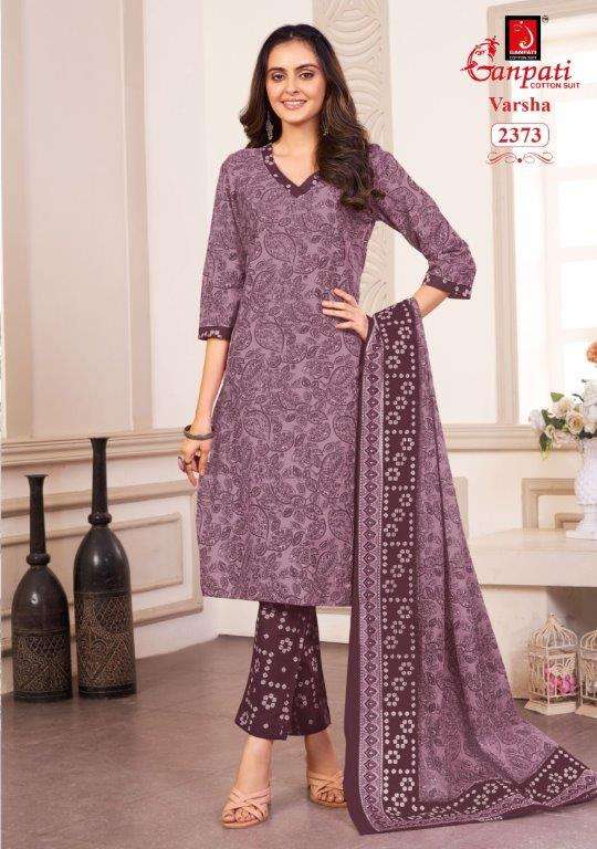 Ganpati Cotton Suit Varsha Pant Style Vol-12