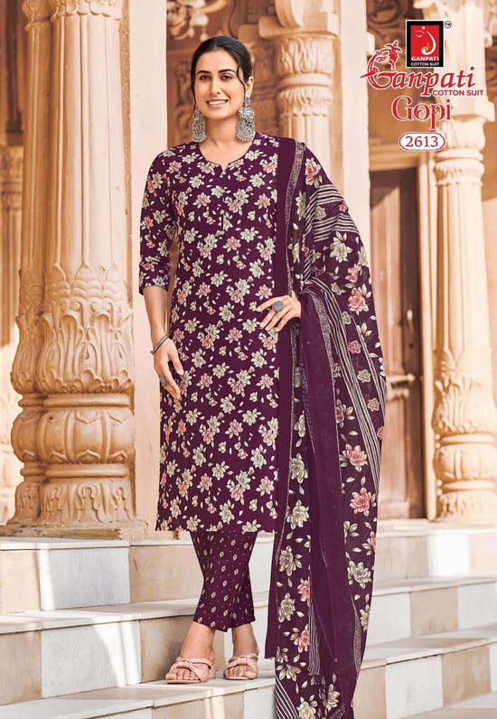 Ganpati Cotton Gopi Vol 15 Cotton Salwar Suit Set
