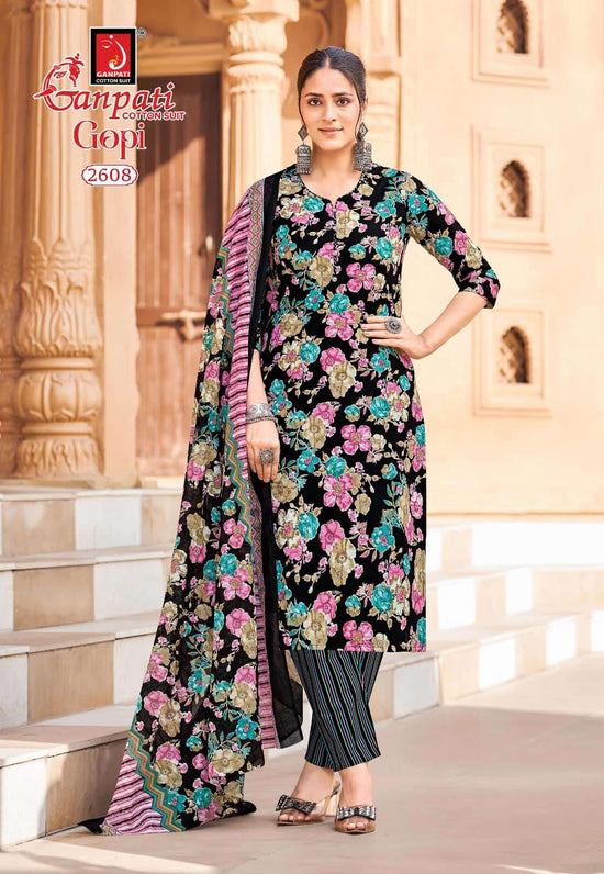 Ganpati Cotton Gopi Vol 15 Cotton Salwar Suit Set