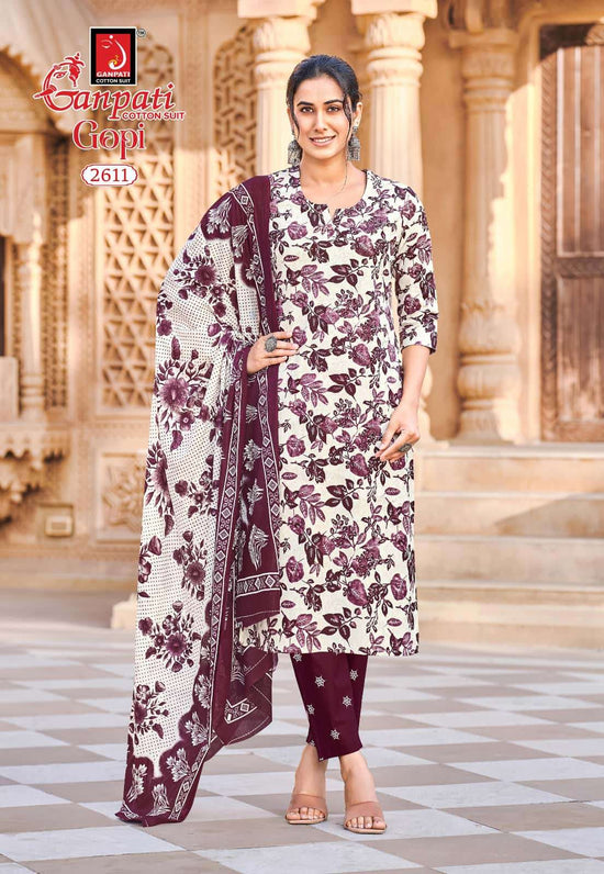 Ganpati Cotton Gopi Vol 15 Cotton Salwar Suit Set