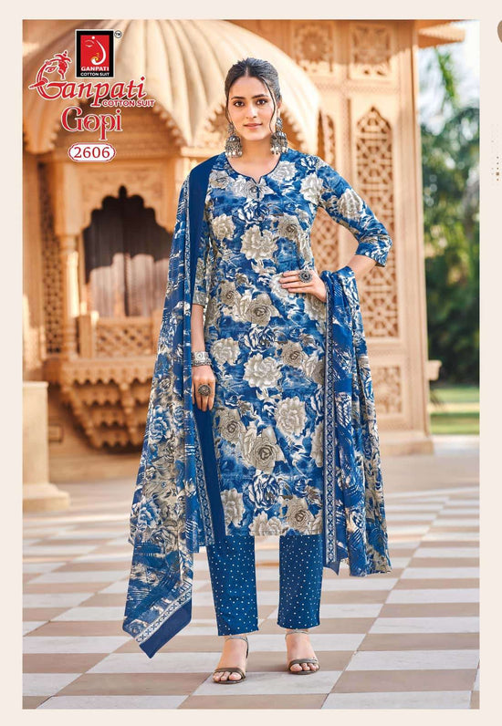Ganpati Cotton Gopi Vol 15 Cotton Salwar Suit Set