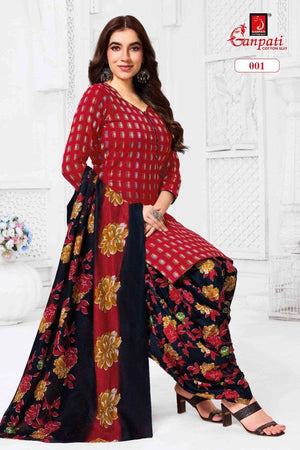 Ganpati Kaju Katli Vol 1 Pure Cotton Salwar Suit Set - Amrah Wholesale