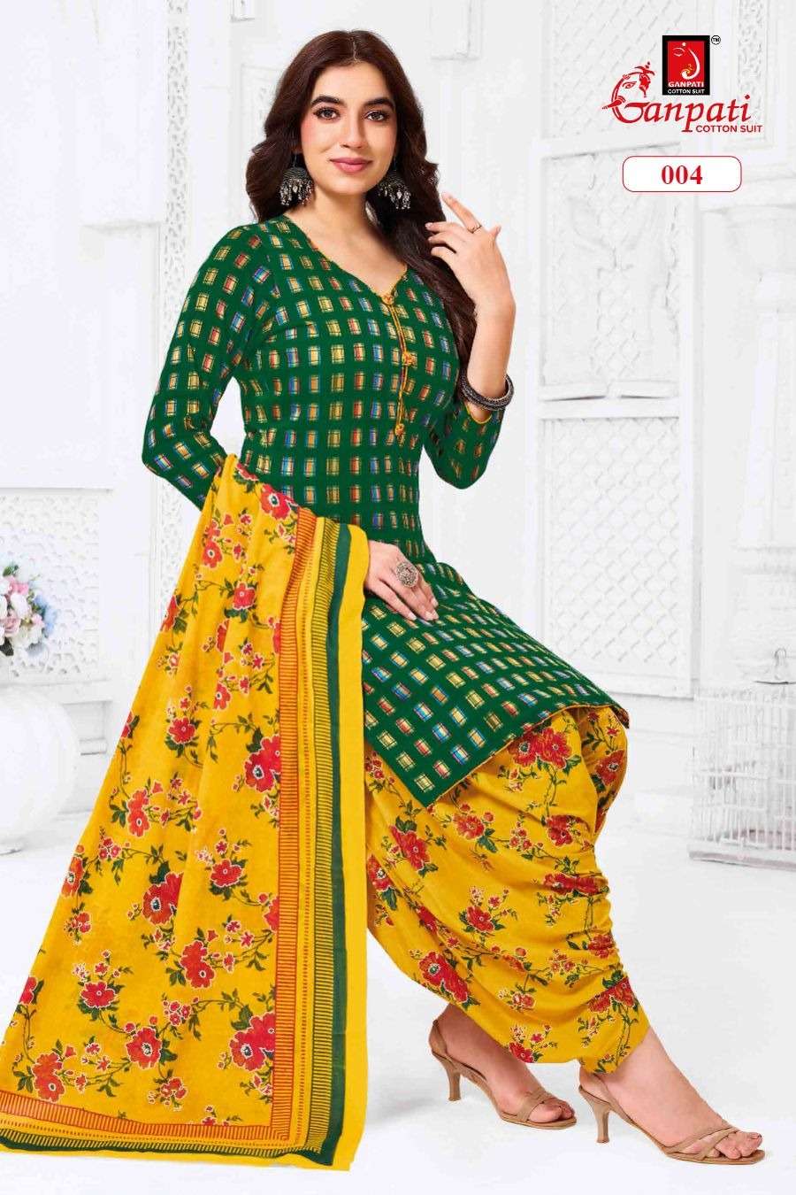 Ganpati Kaju Katli Vol 1 Pure Cotton Salwar Suit Set - Amrah Wholesale