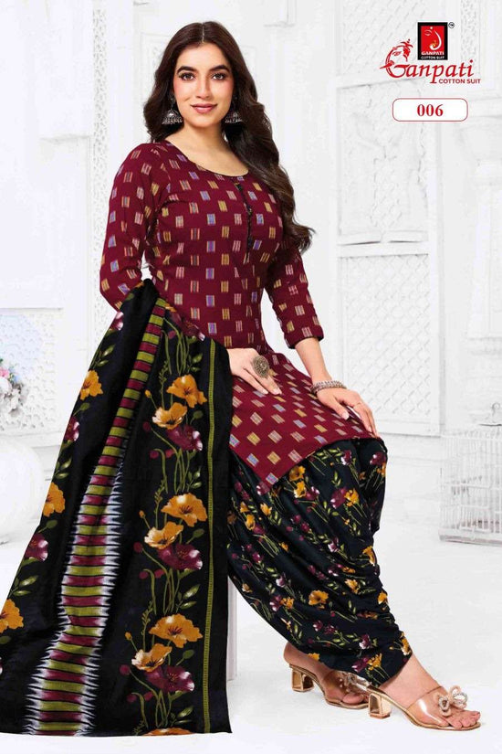 Ganpati Kaju Katli Vol 1 Pure Cotton Salwar Suit Set - Amrah Wholesale