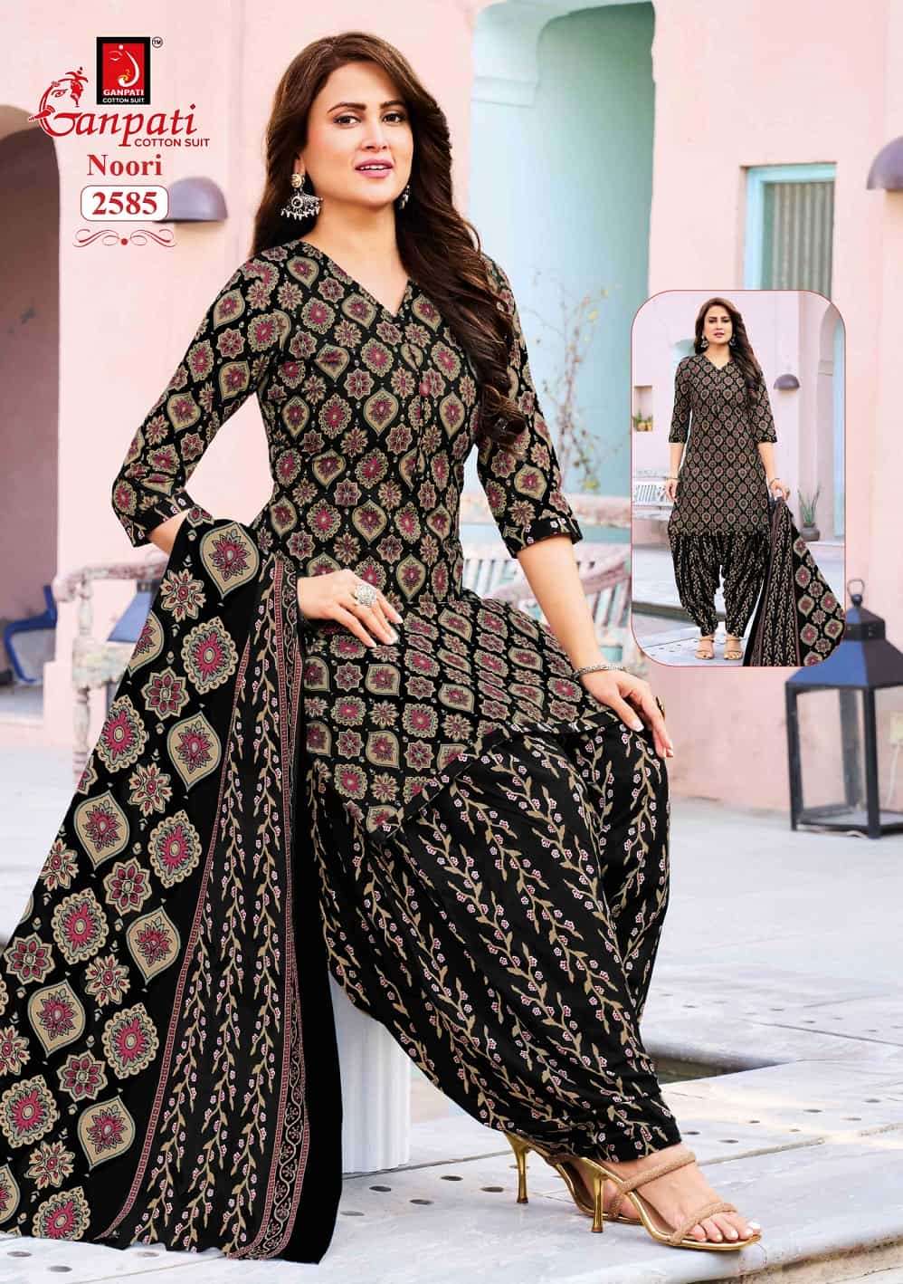 Ganpati Cotton Noori Patiyala Vol 14 Pure Cotton Dress Material