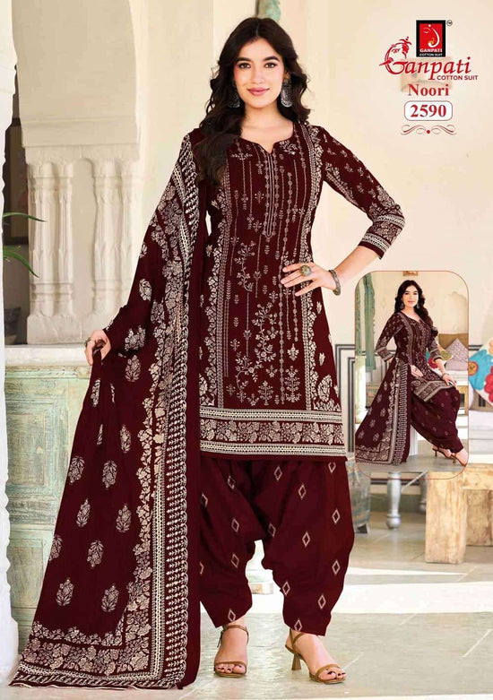 Ganpati Cotton Noori Patiyala Vol 14 Pure Cotton Dress Material