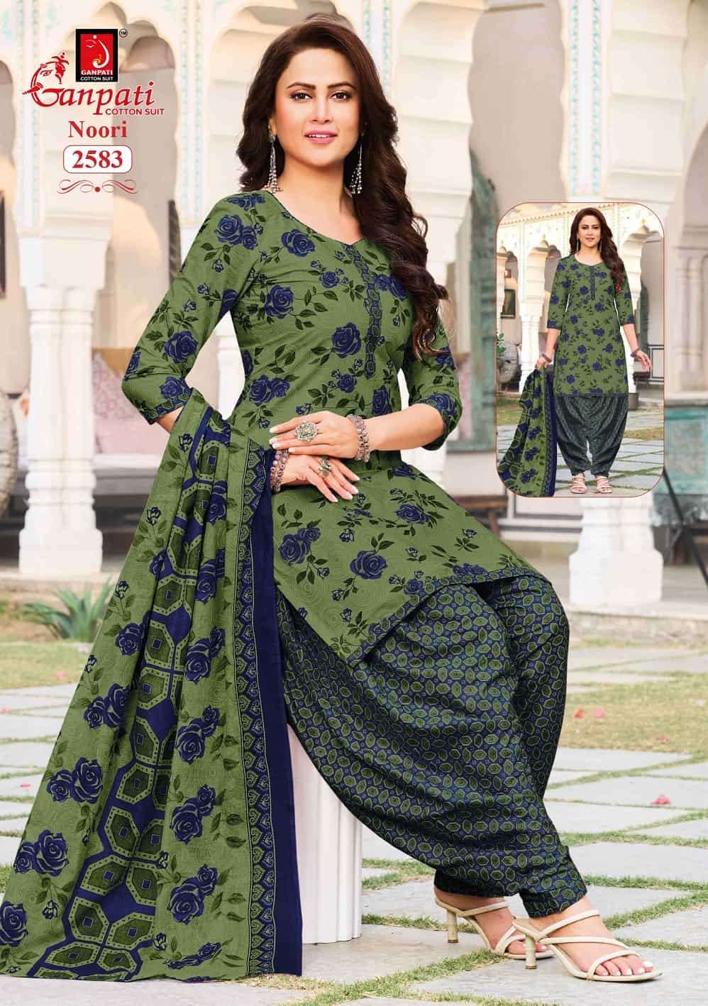 Ganpati Cotton Noori Patiyala Vol 14 Pure Cotton Dress Material