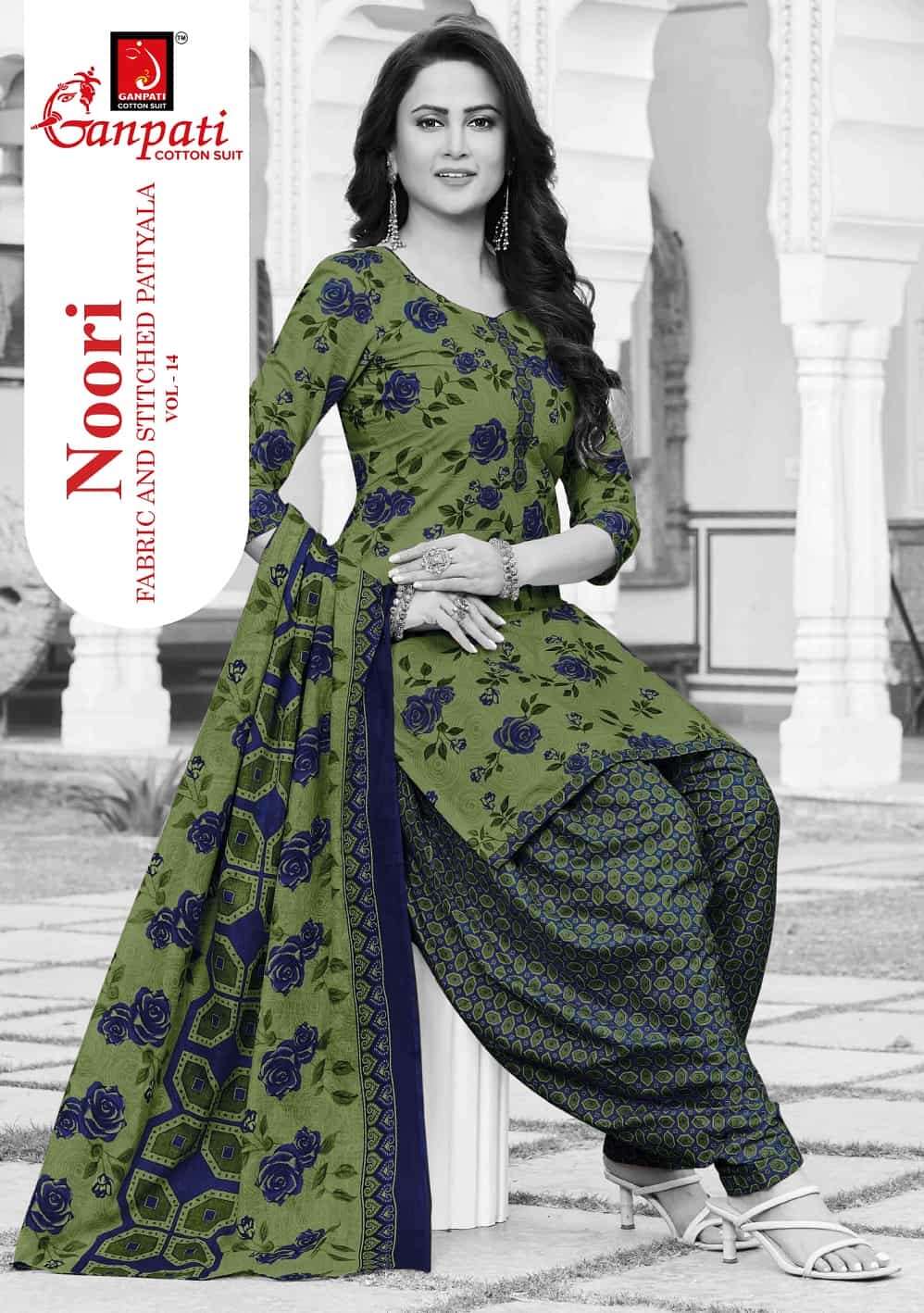 Ganpati Cotton Noori Patiyala Vol 14 Pure Cotton Dress Material