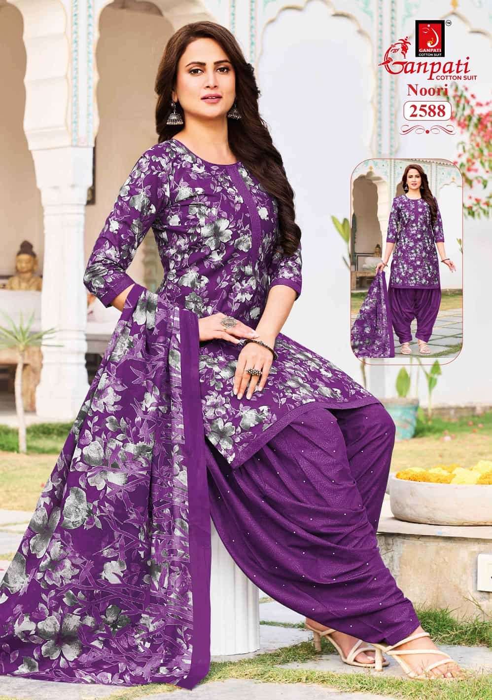 Ganpati Cotton Noori Patiyala Vol 14 Pure Cotton Dress Material