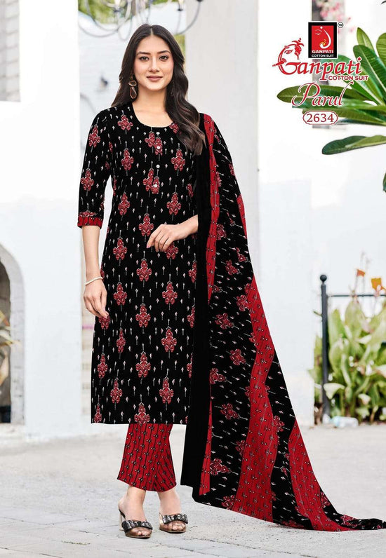 GANPATI PARUL Vol-15 Cotton Printed Stitched Suit Set