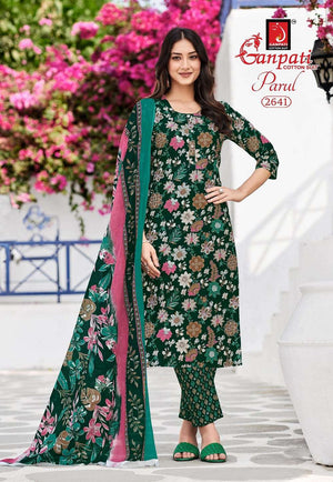 GANPATI PARUL Vol-15 Cotton Printed Stitched Suit Set
