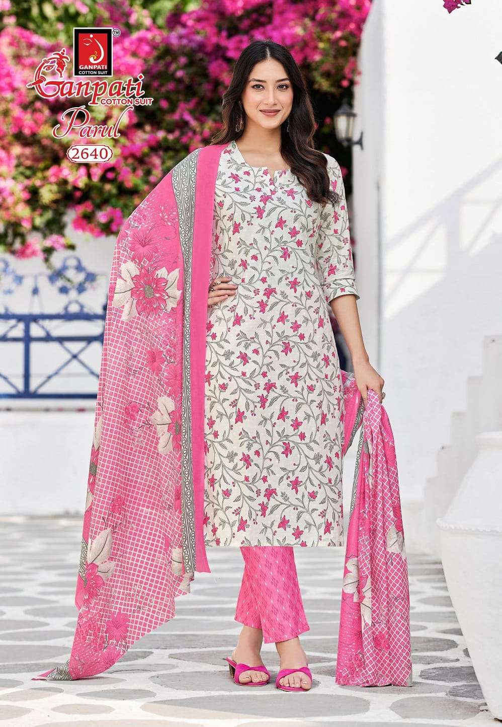 GANPATI PARUL Vol-15 Cotton Printed Stitched Suit Set