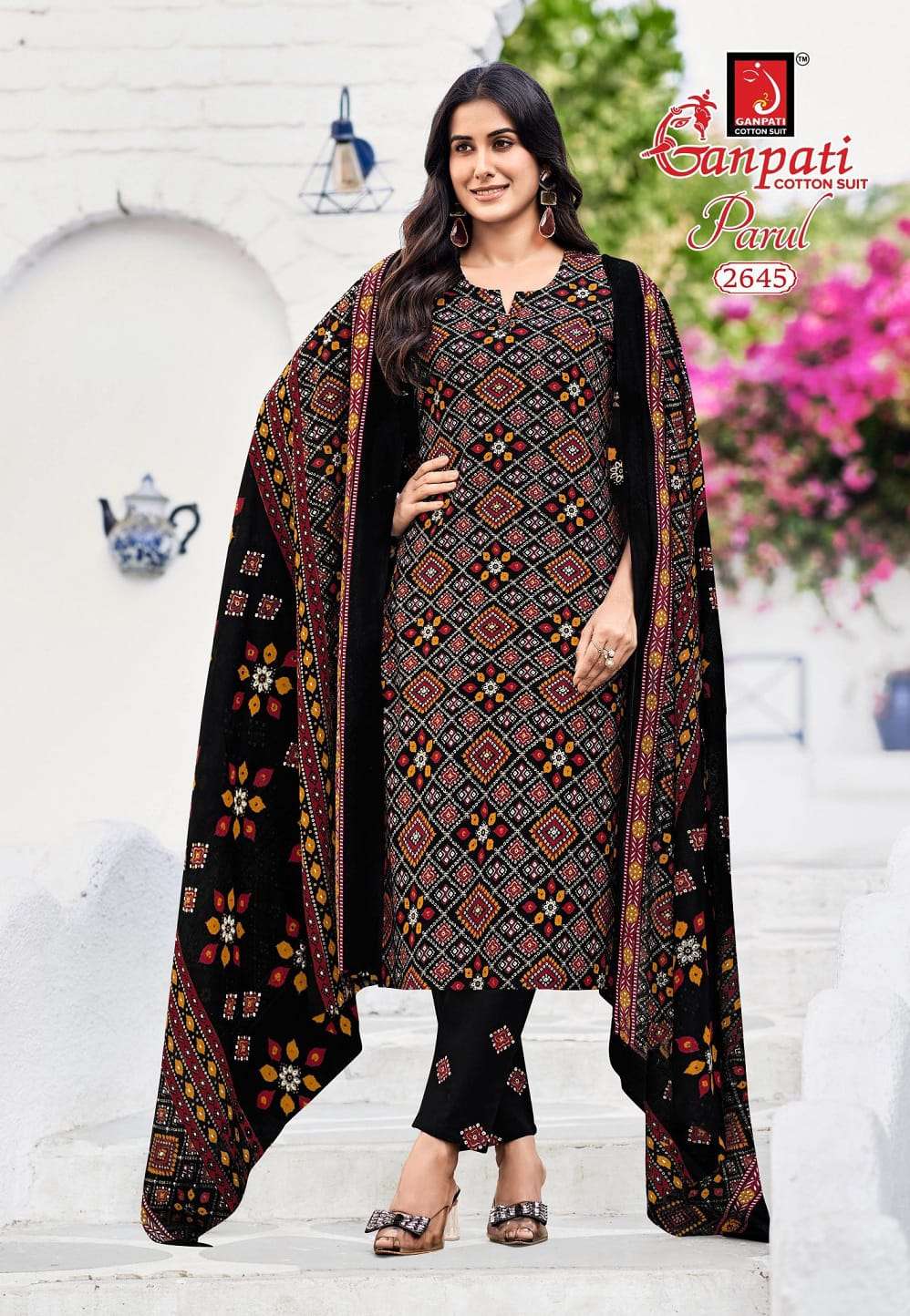 GANPATI PARUL Vol-15 Cotton Printed Stitched Suit Set