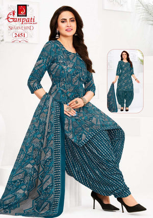 Ganpati Shaan-E-Hind Cotton Printed Dress Material