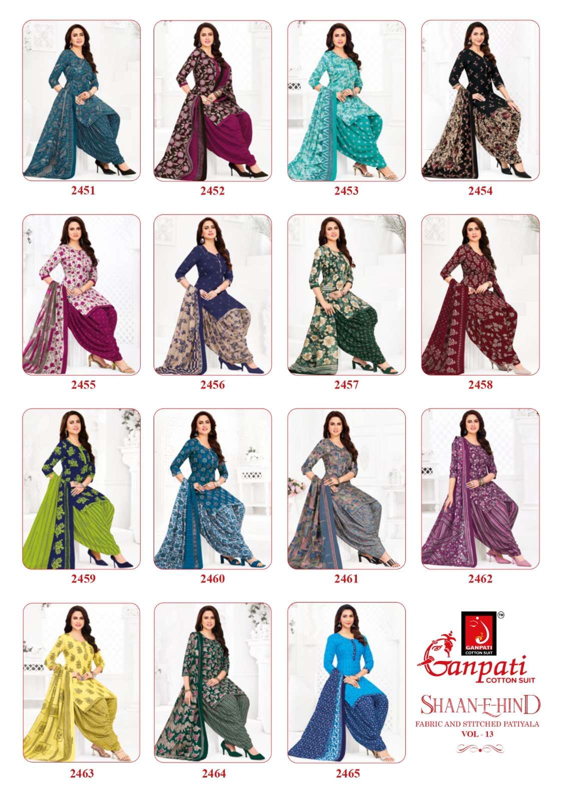 Ganpati Shaan-E-Hind Cotton Printed Dress Material