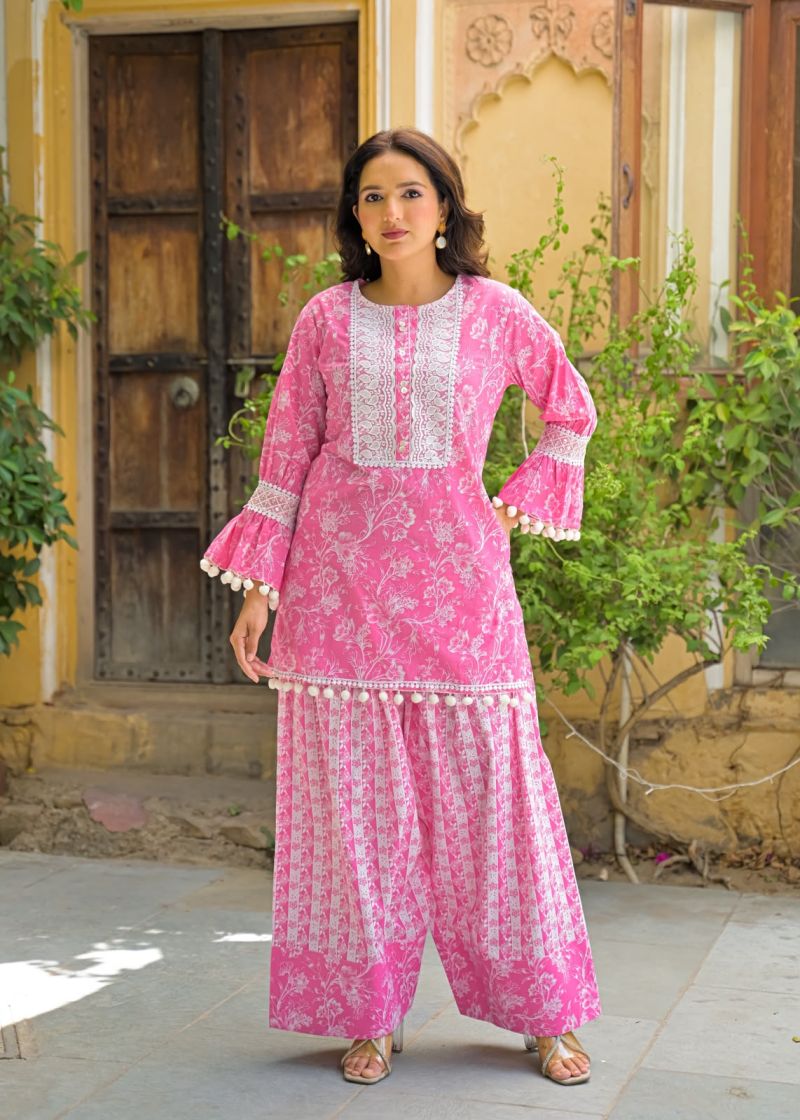 GFH Vol 3 Cotton Embroidered Farshi Salwar Kameez Set