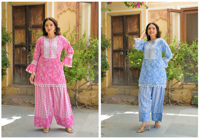GFH Vol 3 Cotton Embroidered Farshi Salwar Kameez Set
