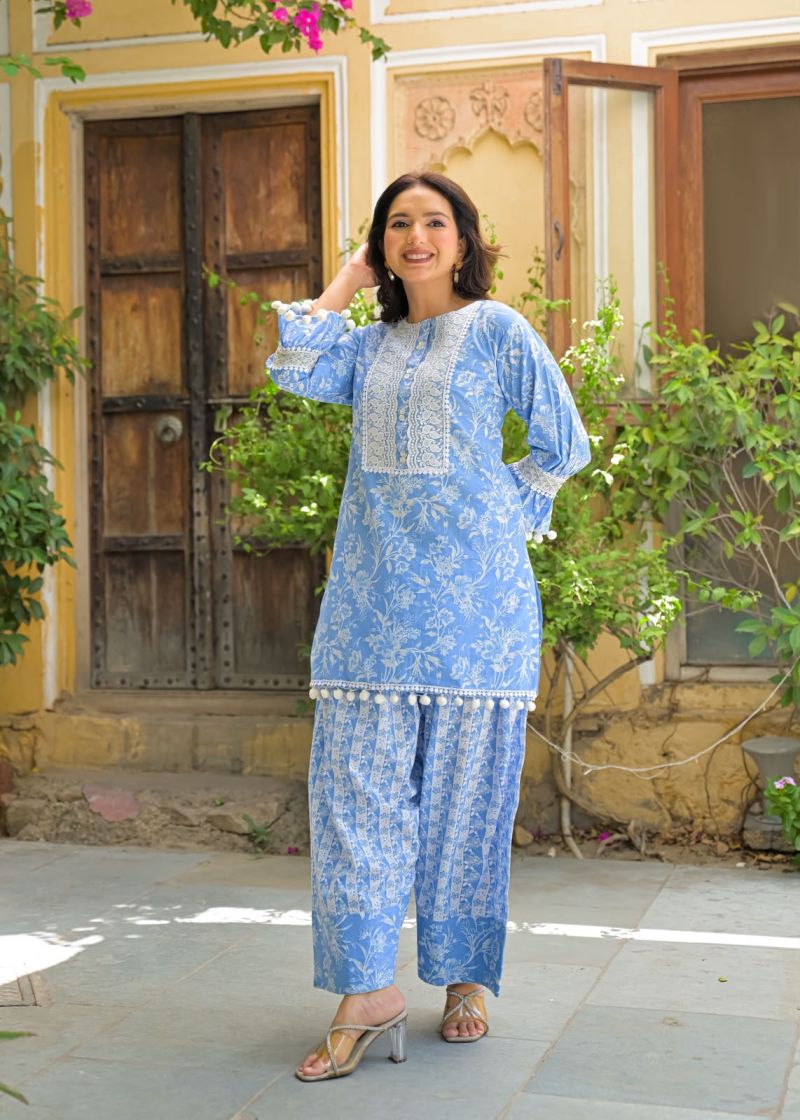 GFH Vol 3 Cotton Embroidered Farshi Salwar Kameez Set