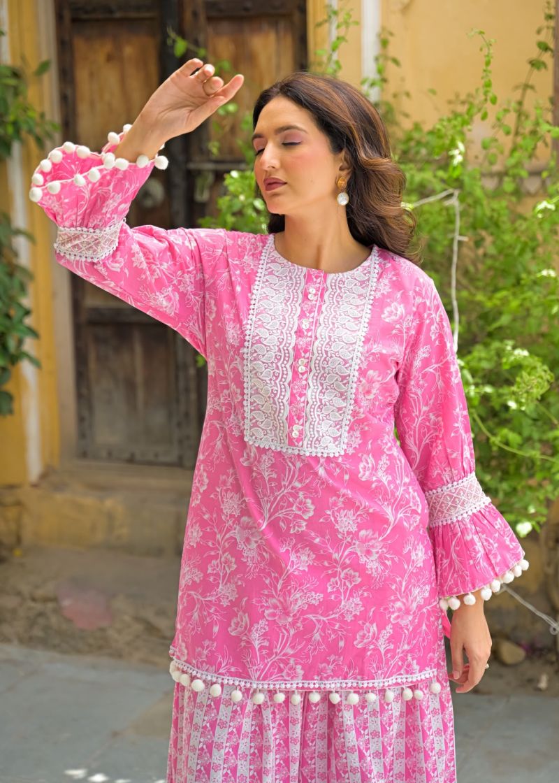 GFH Vol 3 Cotton Embroidered Farshi Salwar Kameez Set