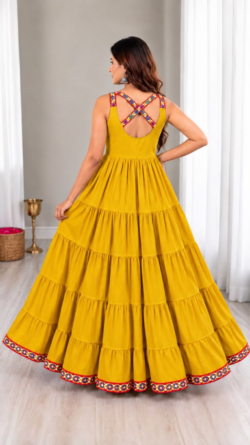 Amrah Wholesale Ghumati Vol 1 Rayon Gamthi Work Long Gown