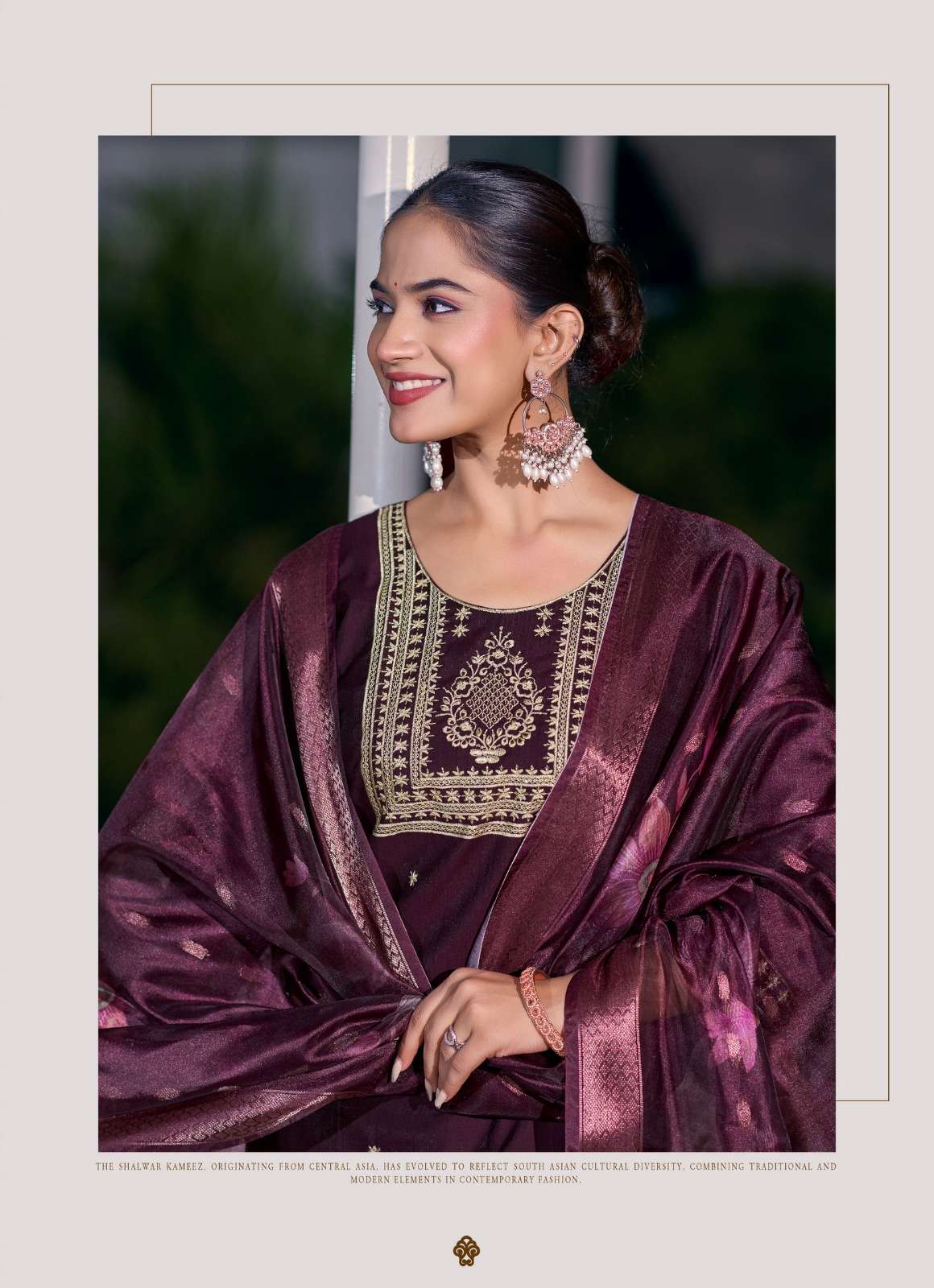 Girnar Bhrithi Vol 1 Vertican Embroidered Kurti Pant Dupatta Set