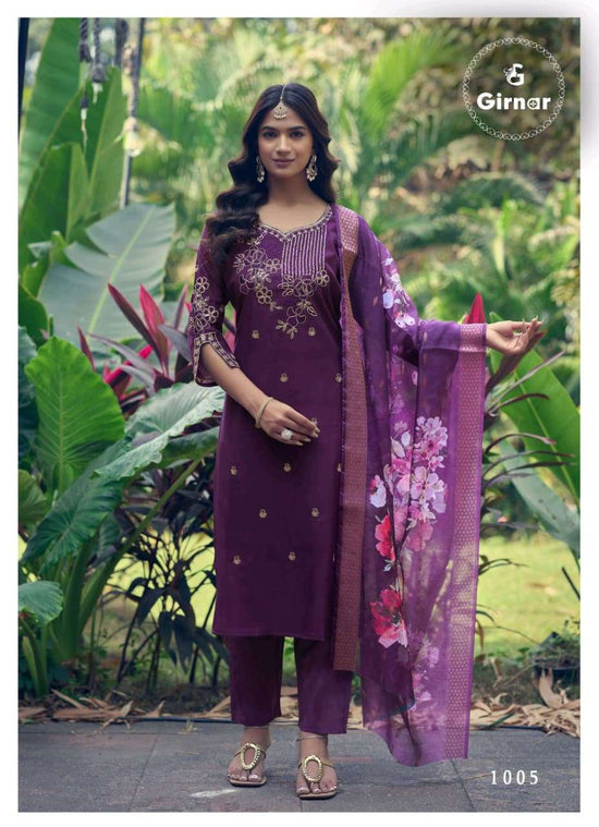 Girnar Dhvani Vol 1 Roman Silk Salwar Suit Set