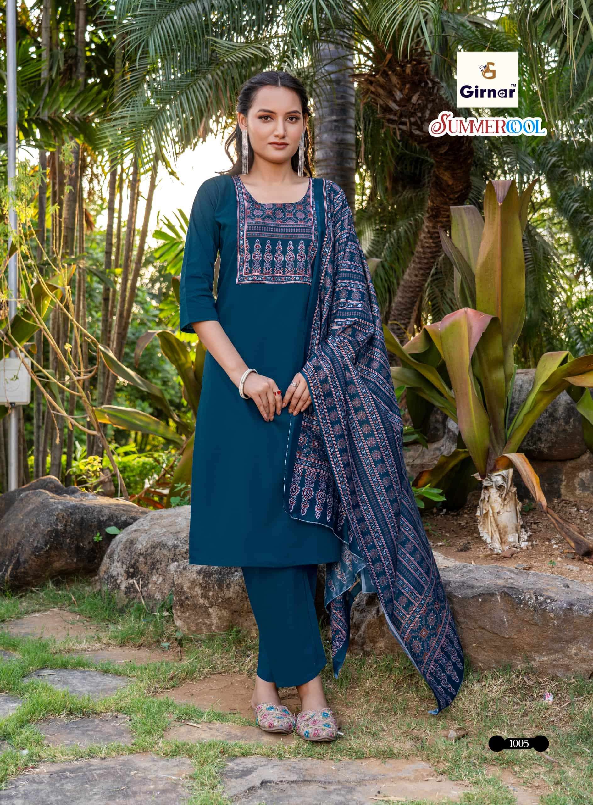 Girnar Dhvani Vol 1 Roman Silk Salwar Suit Set