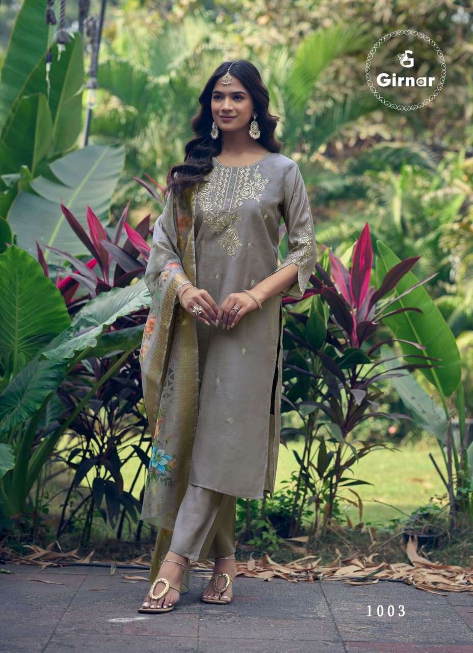 Girnar Dhvani Vol 1 Roman Silk Salwar Suit Set
