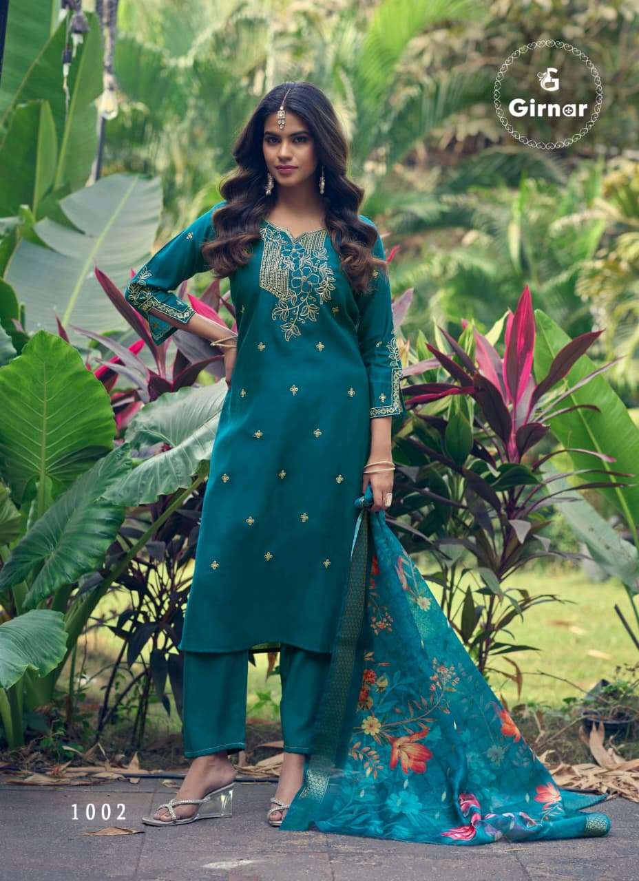 Girnar Dhvani Vol 1 Roman Silk Salwar Suit Set