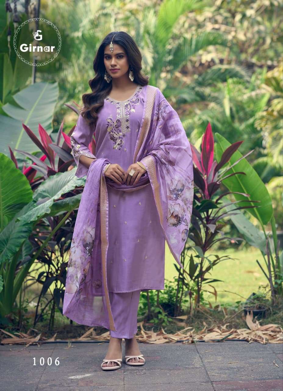 Girnar Dhvani Vol 1 Roman Silk Salwar Suit Set