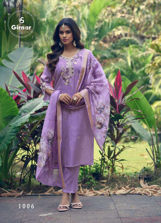Girnar Dhvani Vol 1 Roman Silk Salwar Suit Set