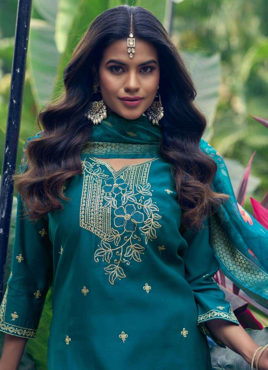 Girnar Dhvani Vol 1 Roman Silk Salwar Suit Set