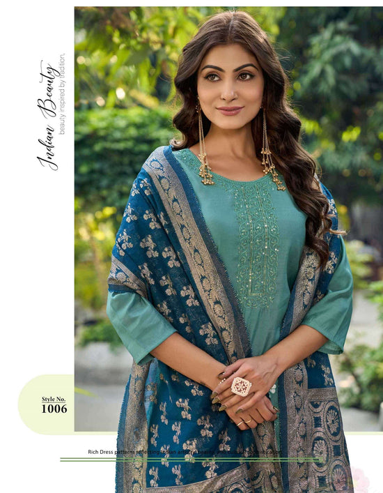 Girnar Khushi Vol 1 Roman Embroidered Salwar Suit Set