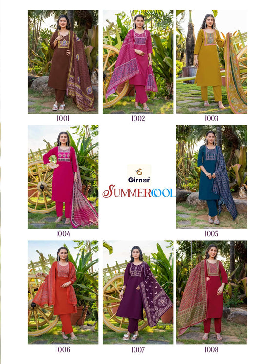 Girnar Summer Cool Vol 1 Dhabhu Cotton Salwar Suit Set