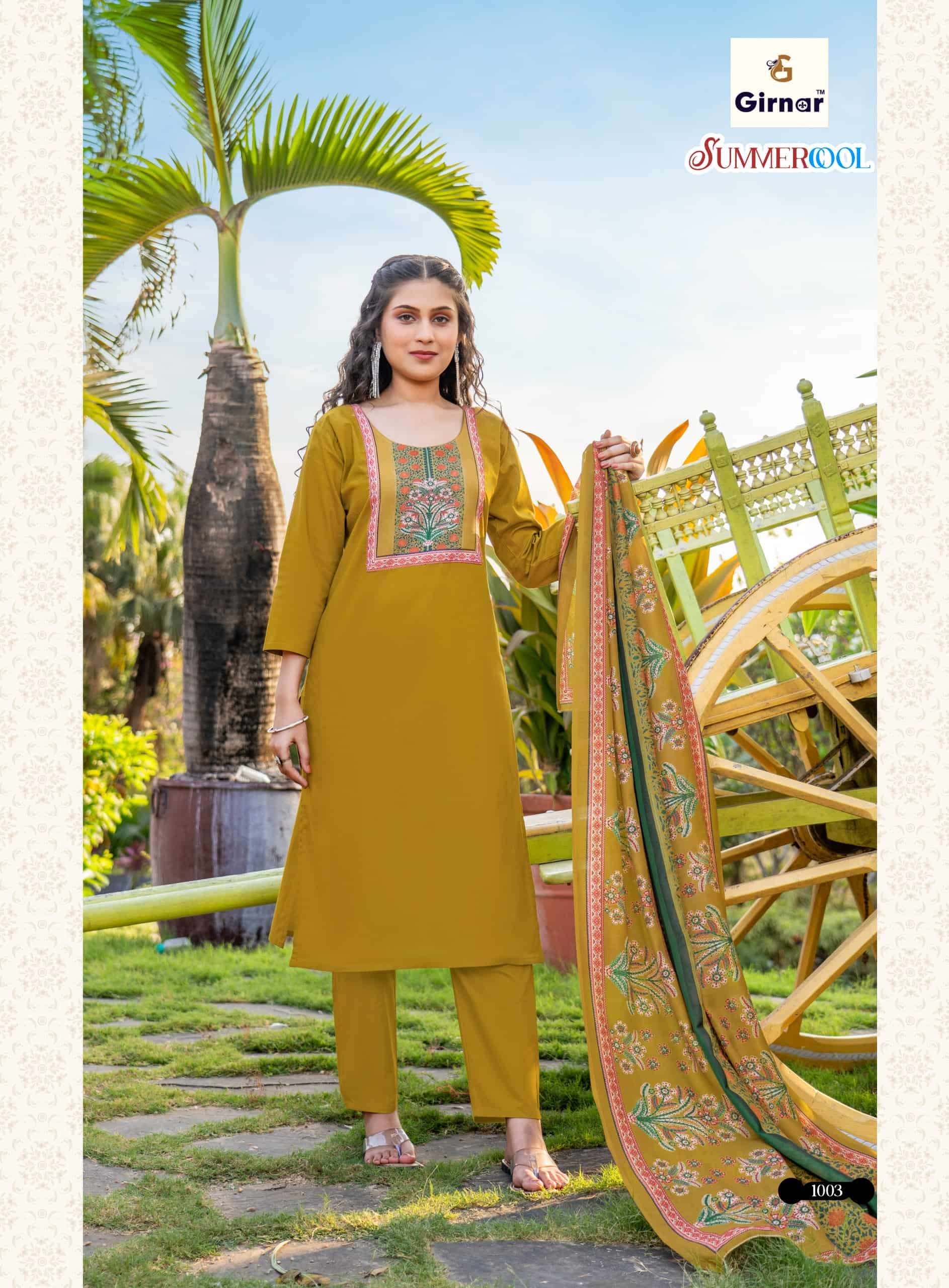 Girnar Summer Cool Vol 1 Dhabhu Cotton Salwar Suit Set