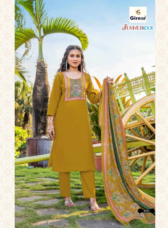 Girnar Summer Cool Vol 1 Dhabhu Cotton Salwar Suit Set - Amrah Wholesale