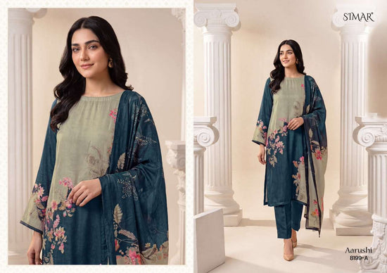 Glossy Aarushi Pure Viscose Organza Dress Material - Amrah Wholesale